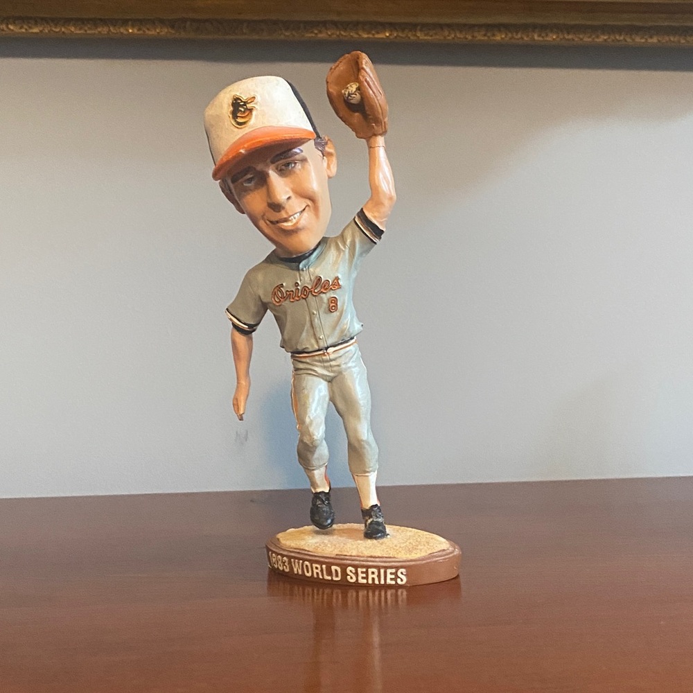 Cal Ripken bobble head. 1983 world series edition. Slight damage. No box